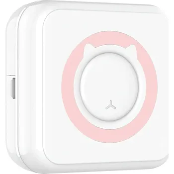 Tiskárna HIT! Mini tiskárna k mobilu - na fotky i taháky (s bluetooth, na termo papír, přenosná) Barva: Růžová