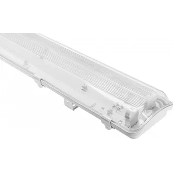 Průmyslové svítidlo Voděodolné svítidlo HAGEN LED 218, T8 LED, G13, AC 220–240 V, 50/60 Hz, IP65, PC/PC, s kabeláží po