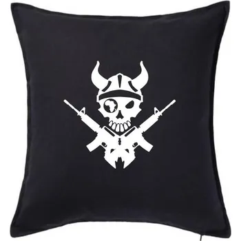 Polštář US Navy Seals Skull - Polštář 50x50 - 50x50 - Pouze potah ( Černá )