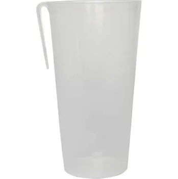 Jednorázové nádobí Kelímek Vraťák s klipem 500 ml, PP, čirý transparentní