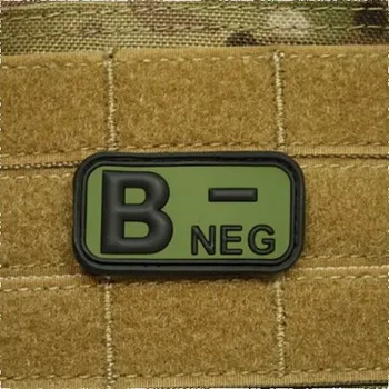 Nášivka JACKETS TO GO Nášivka KREV B NEG plast ZELENÁ