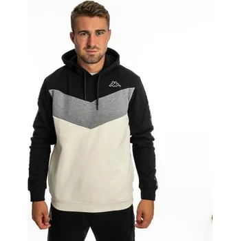 Pánská mikina Kappa LOGO IMAGINO mikina černá s bílou 2XL