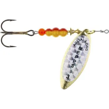 Umělá nástraha Rotační třpytka Mepps Aglia Long Rainbo Vel.3 11,5g Zlatá