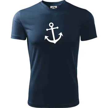 Chlapecké oblečení Kotva - Dětské triko sportovní (dresovina) - 146 cm/10 let ( Námořní modrá (velmi tmavá - téměř černá) )