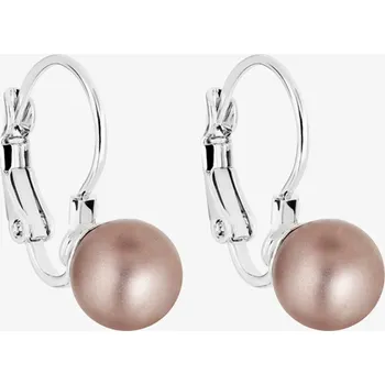 Náušnice Preciosa Perlové náušnice Silky Pearl s voskovými perlemi Preciosa, mat hnědé