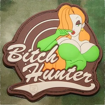 Příslušenství pro sportovní střelbu JACKETS TO GO Nášivka BITCH HUNTER plast VELCRO MULTICAM