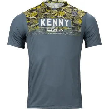 cyklistický dres Pánský dres Kenny Charger SS Floral green Podkarta: M