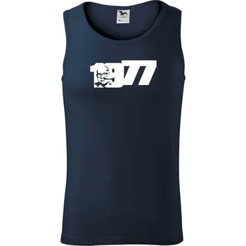 Pánské termoprádlo Husákovo dítě - 1977 - Tílko pánské Core - L ( Námořní modrá (velmi tmavá - téměř černá) )