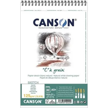 Skicář CANSON "C" a grain A5+, 30 listů 125g