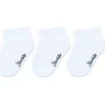 Dětské ponožky z bambusové viskózy nízké do tenisek 3 páry bílé Sterntaler Velikost: 31-34
