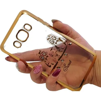 Pouzdro na mobilní telefon Pouzdro Diamonds TPU Samsung Galaxy J5 J510 2016 Owl Family
