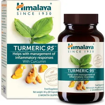 Přírodní produkt Himalaya Herbals Turmeric 95, kurkumin extrakt, 60 kapslí