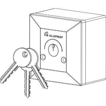 Pohon brány Aluprof PKL-IMPnt klíčový spínač na omítku