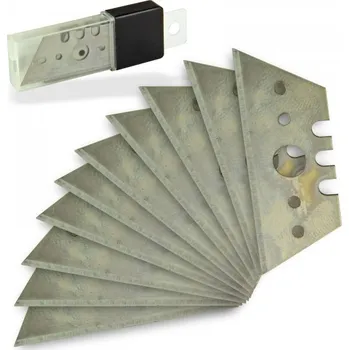 Pracovní nůž DEMA Trapézová čepel pro bezpečnostní nože 53x19 mm, 10 ks.