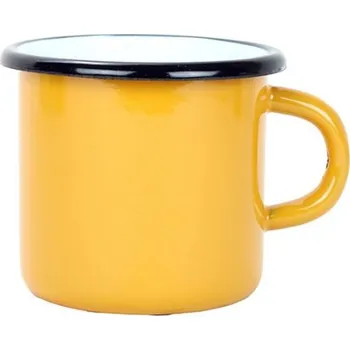 AO LZEP Smaltovaný hrnek ø 8 cm - 0.35 l hořčicový