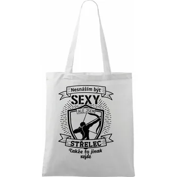 Nesnáším být sexy - Střelec - Taška bavlněná - 42 x 38 cm ( Bílá )
