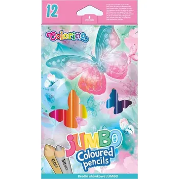 Pastelka Pastelky trojhranné, Jumbo, 12kusů, motyl