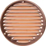 Ventishop KVMRm 160 kulatá kovová mřížka se síťkou proti hmyzu, měděná