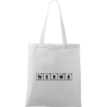 Periodická tabulka technik - Taška bavlněná - 42 x 38 cm ( Bílá )