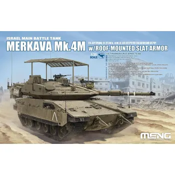 Plastikový model Meng 1/35 Israel Main Battle Tank Merkava Mk.4M w/Roof-Mounted Slat Armor