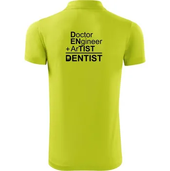 Pánská košile Co znamená dentist - Polokošile Victory sportovní (dresovina) - L ( Limetková )