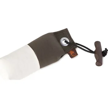 tréninková pomůcka pro psa Firedog Pocket dummy marking 150 g khaki / bílý