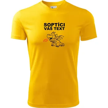 Chlapecké tričko Soptíci - dětský motiv - Dětské triko sportovní (dresovina) - 134 cm/8 let ( Žlutá )