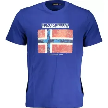 Pánské tričko Napapijri Guiro NP0A4H22 tričko modré