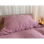 Mušelínové povlečení růžová bio bavlna - 140x220 + 50x70 cm
