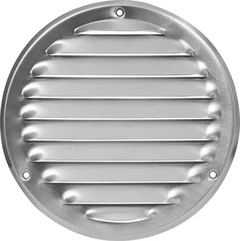 Větrací mřížka Ventishop KVMRa 125 kulatá hliníková mřížka se síťkou proti hmyzu, hliník