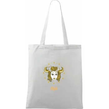 Znamení ženy - Býk CZ (Pecka design) - Taška bavlněná - 42 x 38 cm ( Bílá )