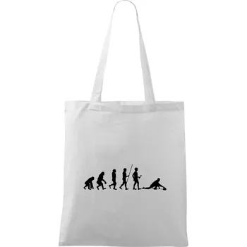 Evoluce curling - Taška bavlněná - 42 x 38 cm ( Bílá )