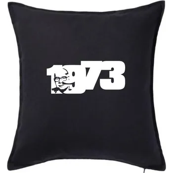 Polštář Husákovo dítě - 1973 - Polštář 50x50 - 50x50 - Pouze potah ( Černá )