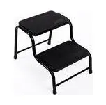 Černý ocelový dvojschůdek Carbest