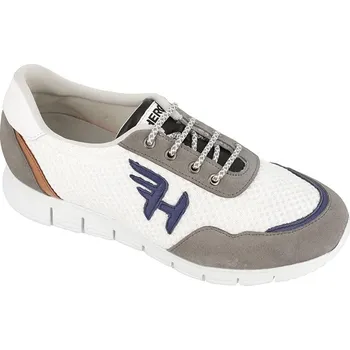 Pánské polobotky HERGOS pánská teniska H9291 šedobílá Velikost: 42