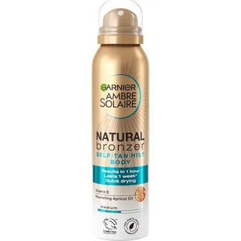 Samoopalovací přípravek Garnier Ambre Solaire Natural Bronzer samoopalovací tělová mlha 150 ml Medium