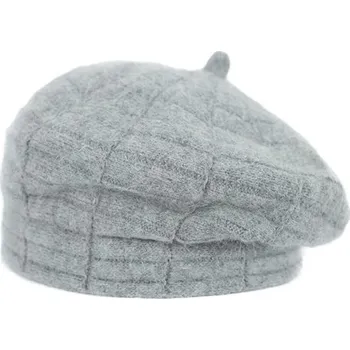 Pokrývka hlavy ArtOfPolo Dámský baret Shaggy plum Šedý Artofpolo cz23398s01