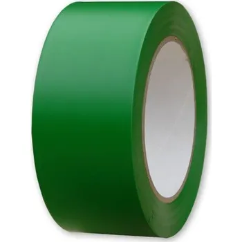 Výstražná páska Zelená PVC PÁSKA podlahová označovací 50 mm × 33 m, silná
