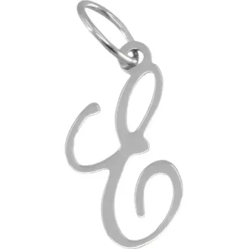 Přívěsek 3753 Zlatý přívěsek z bílého zlata písmeno E 0,25g