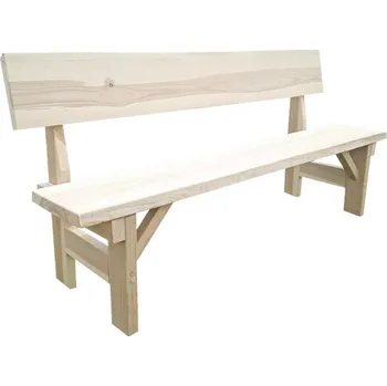 Zahradní lavice Zahradní lavice dřevěná JASAN 150 x 40 x 85 cm přírodní