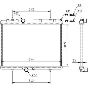 Chladič motoru Chladič, chlazení motoru HART 610 249