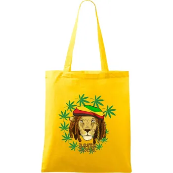 Nákupní taška Rasta Lion - Taška bavlněná - 42 x 38 cm ( Žlutá )
