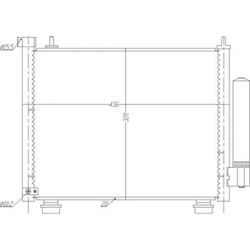 Výparník klimatizace Kondenzátor, klimatizace HART HL-1246