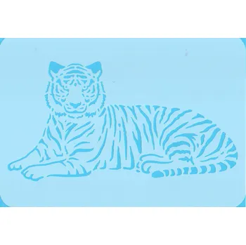 Šablona, vzor TYGR - LEŽÍCÍ, 29,7X21 cm, 1 kus