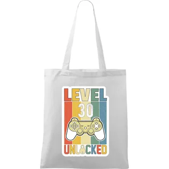 Gaming narozeniny 30 - Taška bavlněná - 42 x 38 cm ( Bílá )