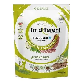 Krmivo pro psa I´M DIFFERENT Duck DINNER, mrazem sušené raw krmivo s kachnou, 156 g