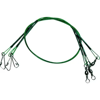 Umělá nástraha ICE fish - Lanko s obratlíkem a závěsem - 30cm - 3kg