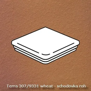 Dlažba Ströher Keraplatte Terra 307/9331 wheat, schodovka roh, okrová, 34,5 x 34,5 x 1,2 cm