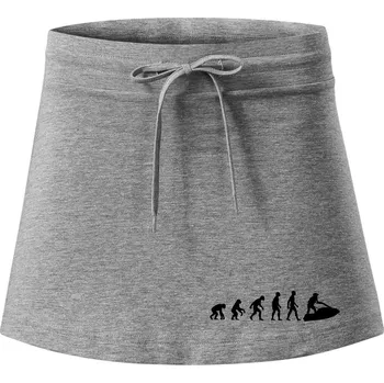 Dámská sukně Evoluce vodní skútr - Sportovní sukně - two in one - XL ( Tmavě šedý melír )