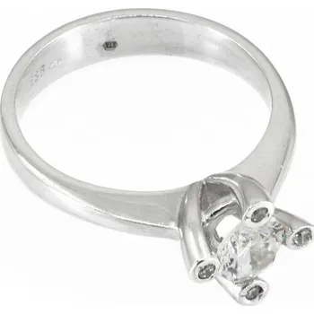 Prsten sZlato.cz 3958 Zlatý zásnubní prsten z bílého zlata Velikost: 53.6, Váha: 4,00 g